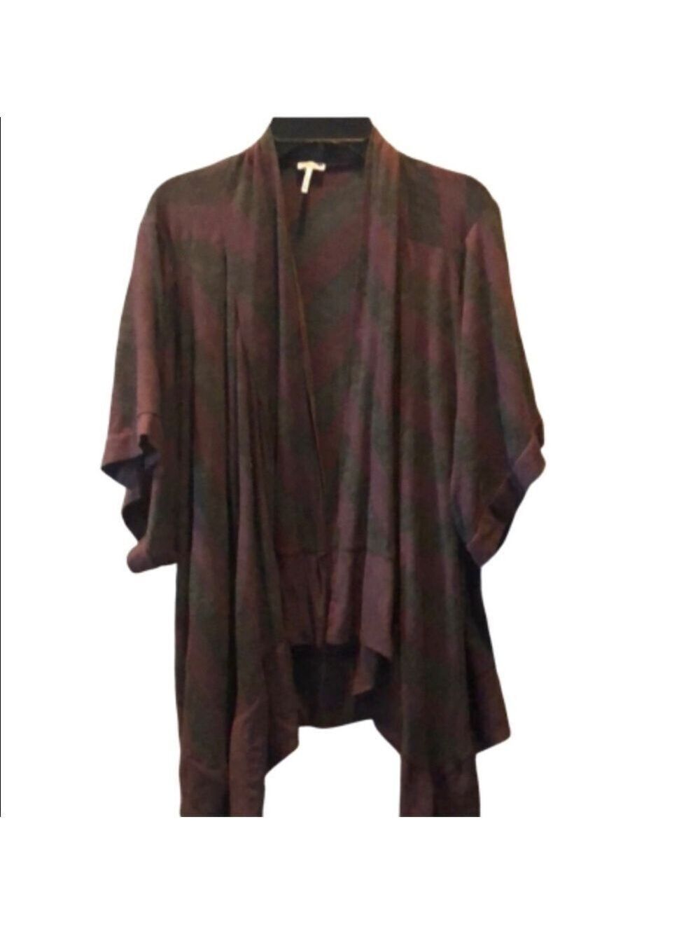 𝅺ANTHROPOLOGIE draped cardigan Splendid ruffle hem top medium